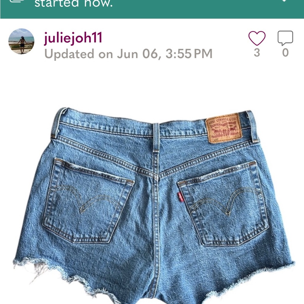 Lauren Ralph Lauren Blue Jean Shorts Distressed Style